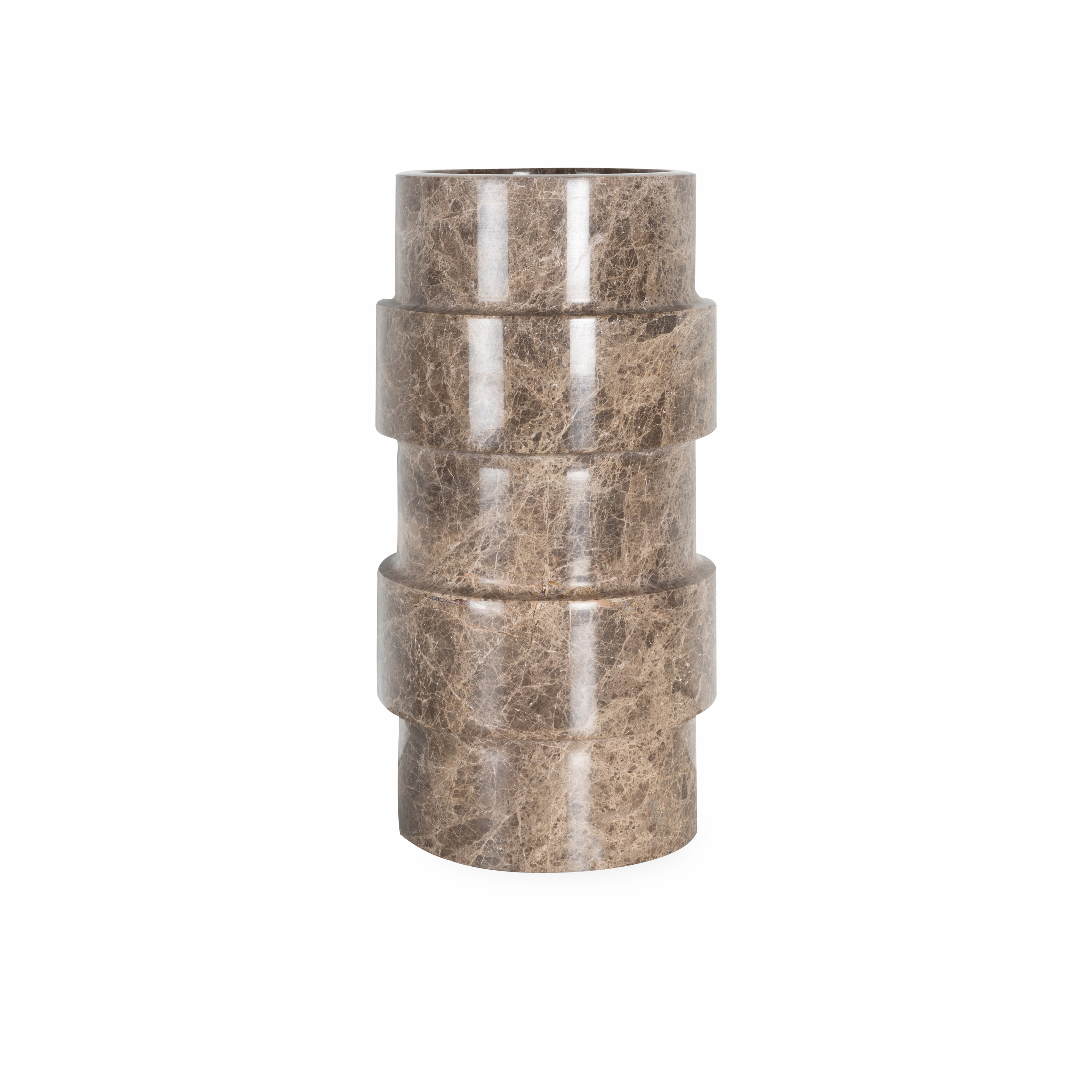 Marble Ridged Vase