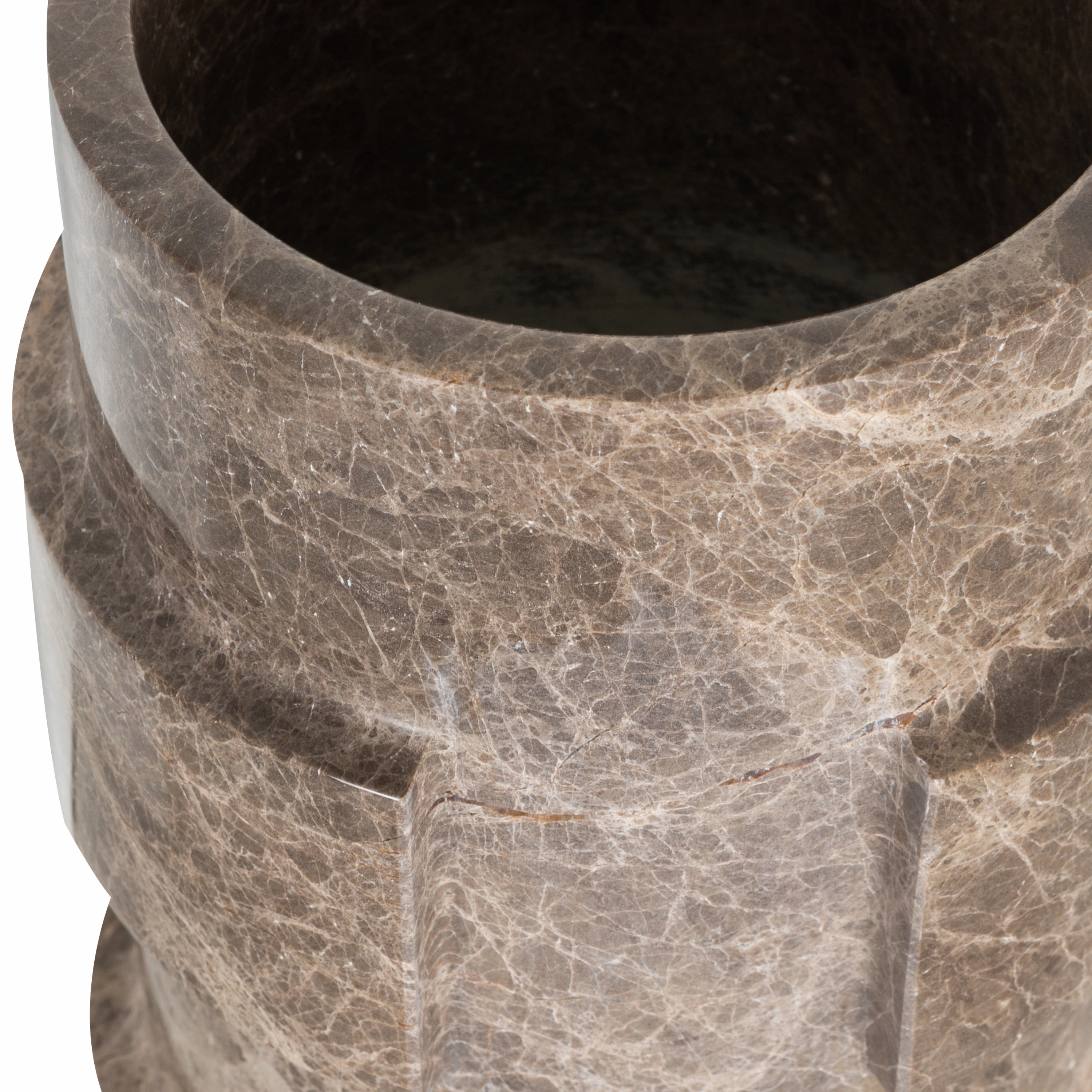 Marble Ridged Vase