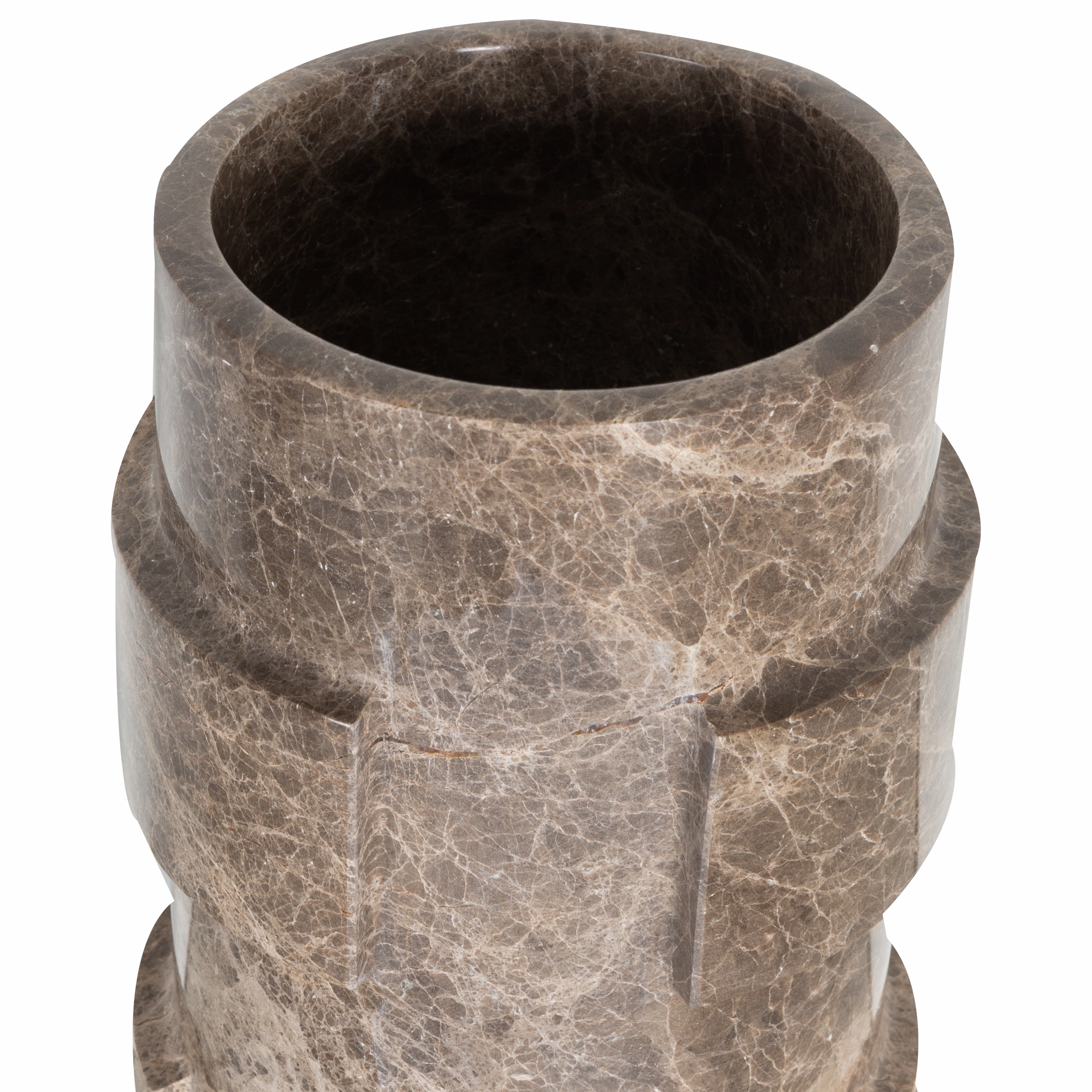 Marble Ridged Vase