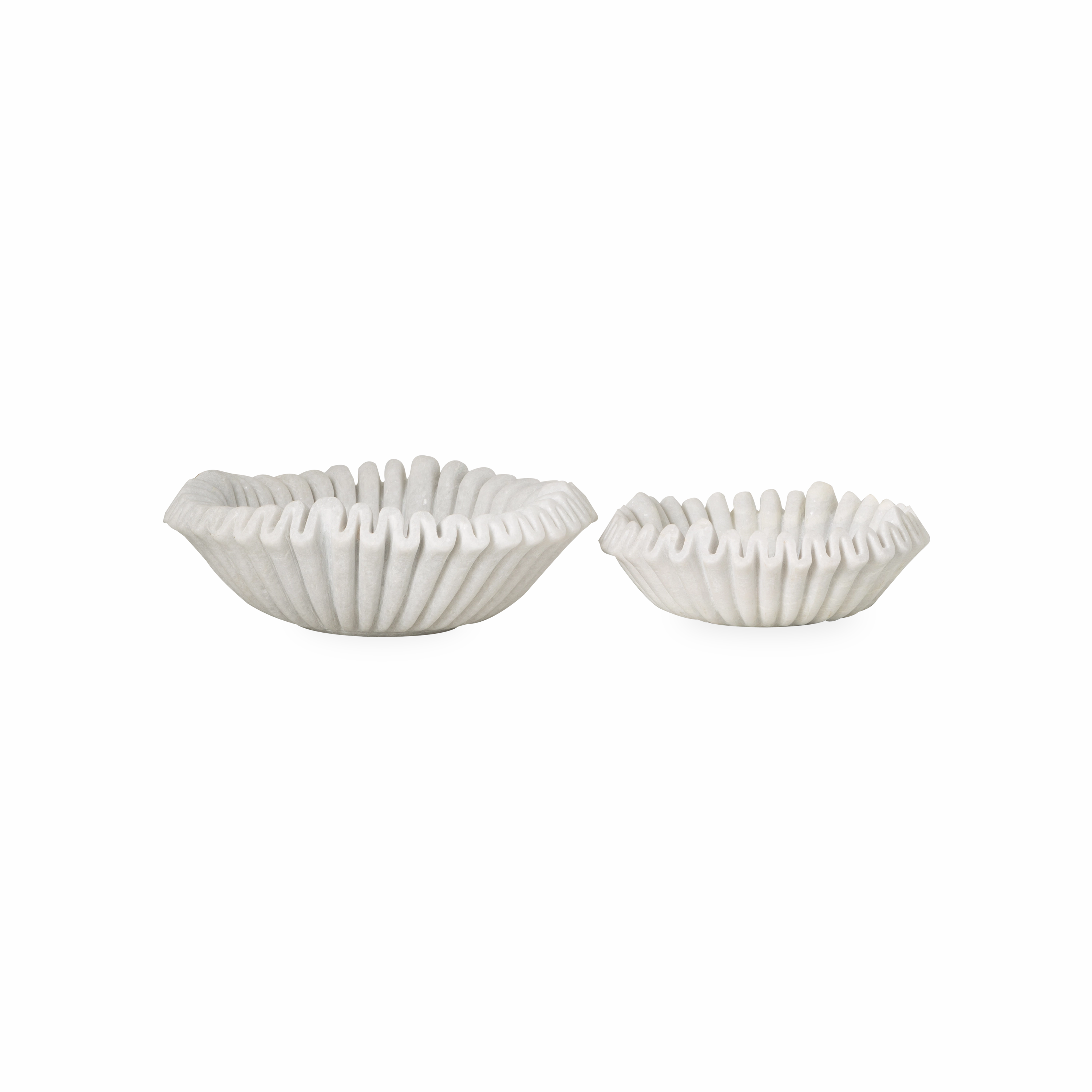Marble Ruffle Bowl elegant wall decor