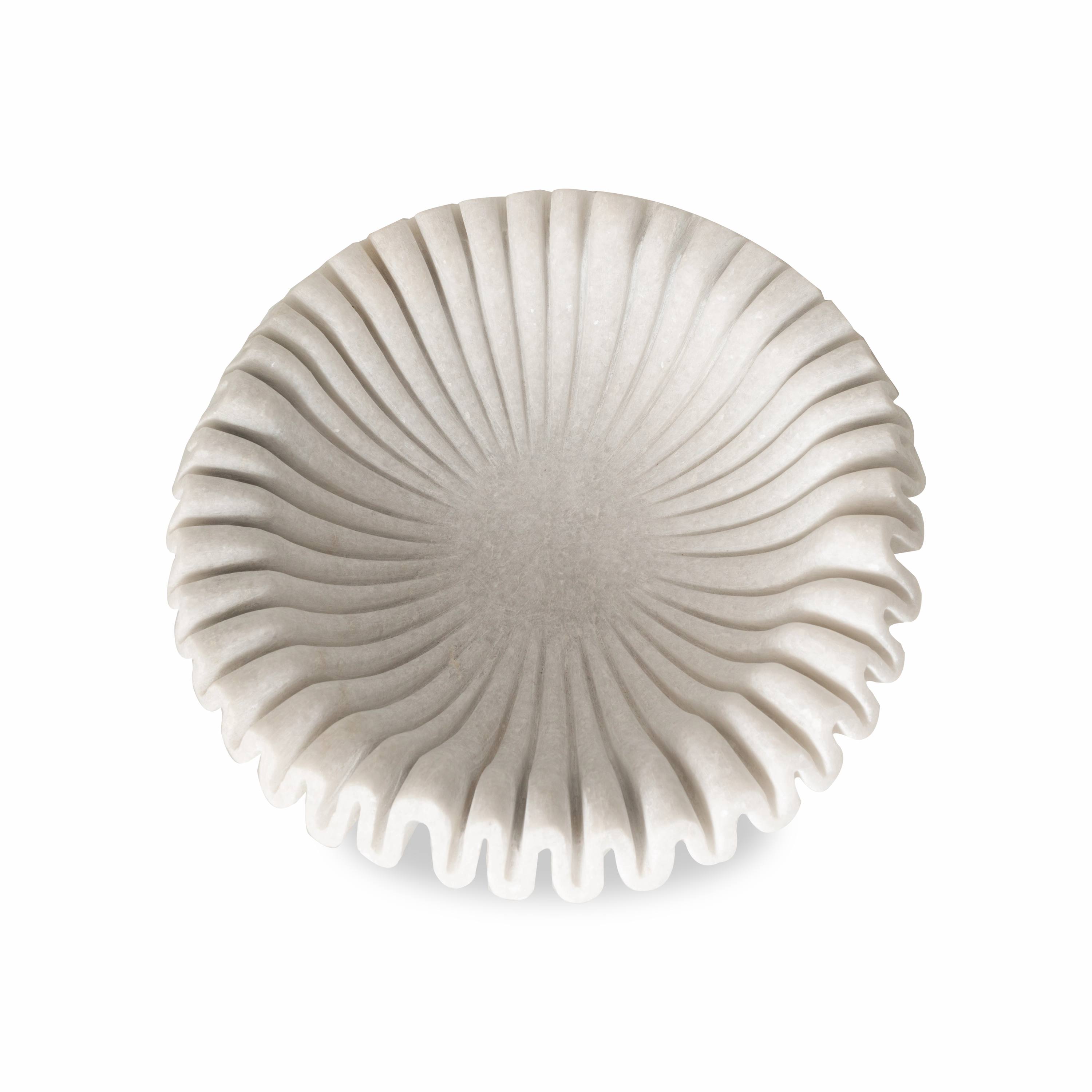 Marble Ruffle Bowl