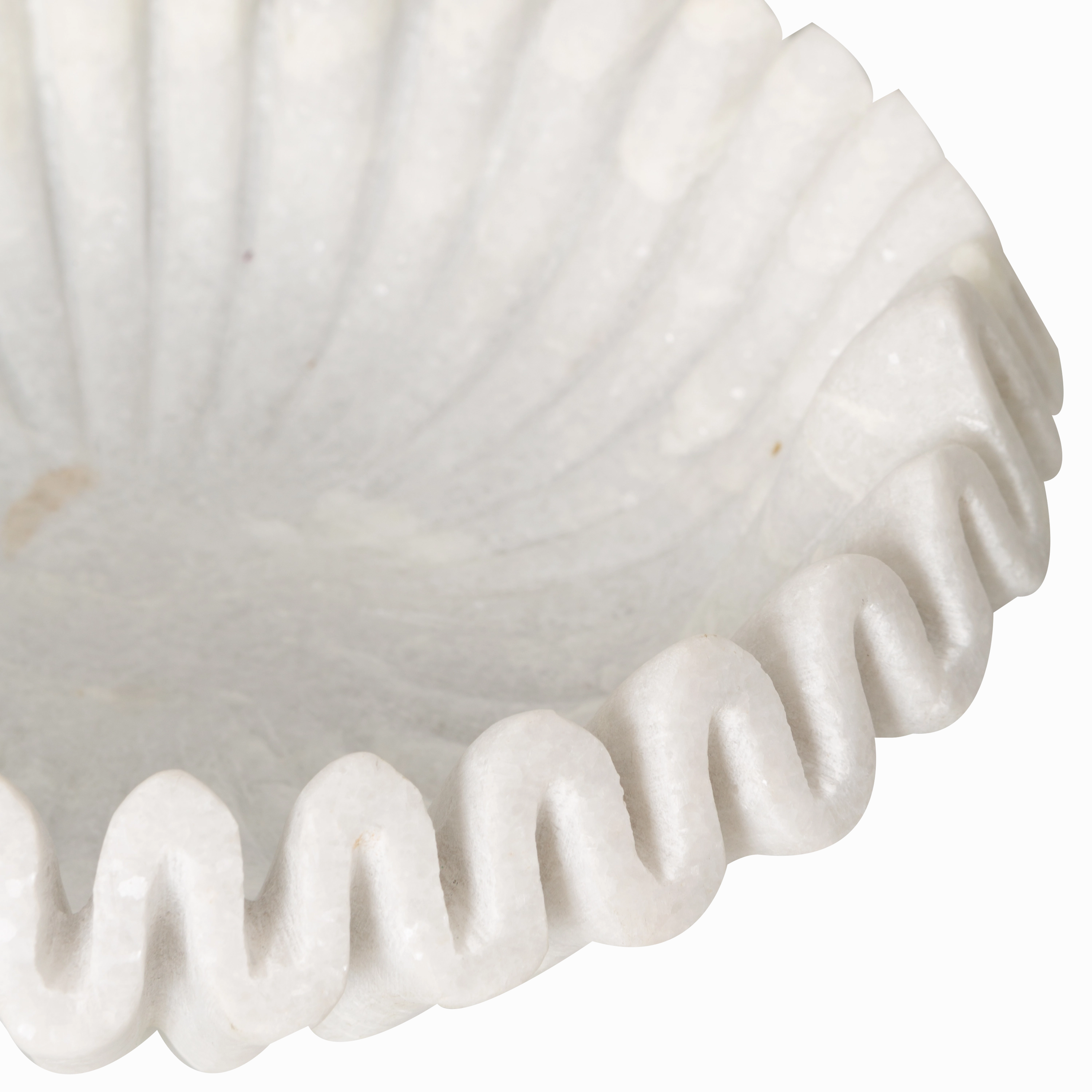 Marble Ruffle Bowl