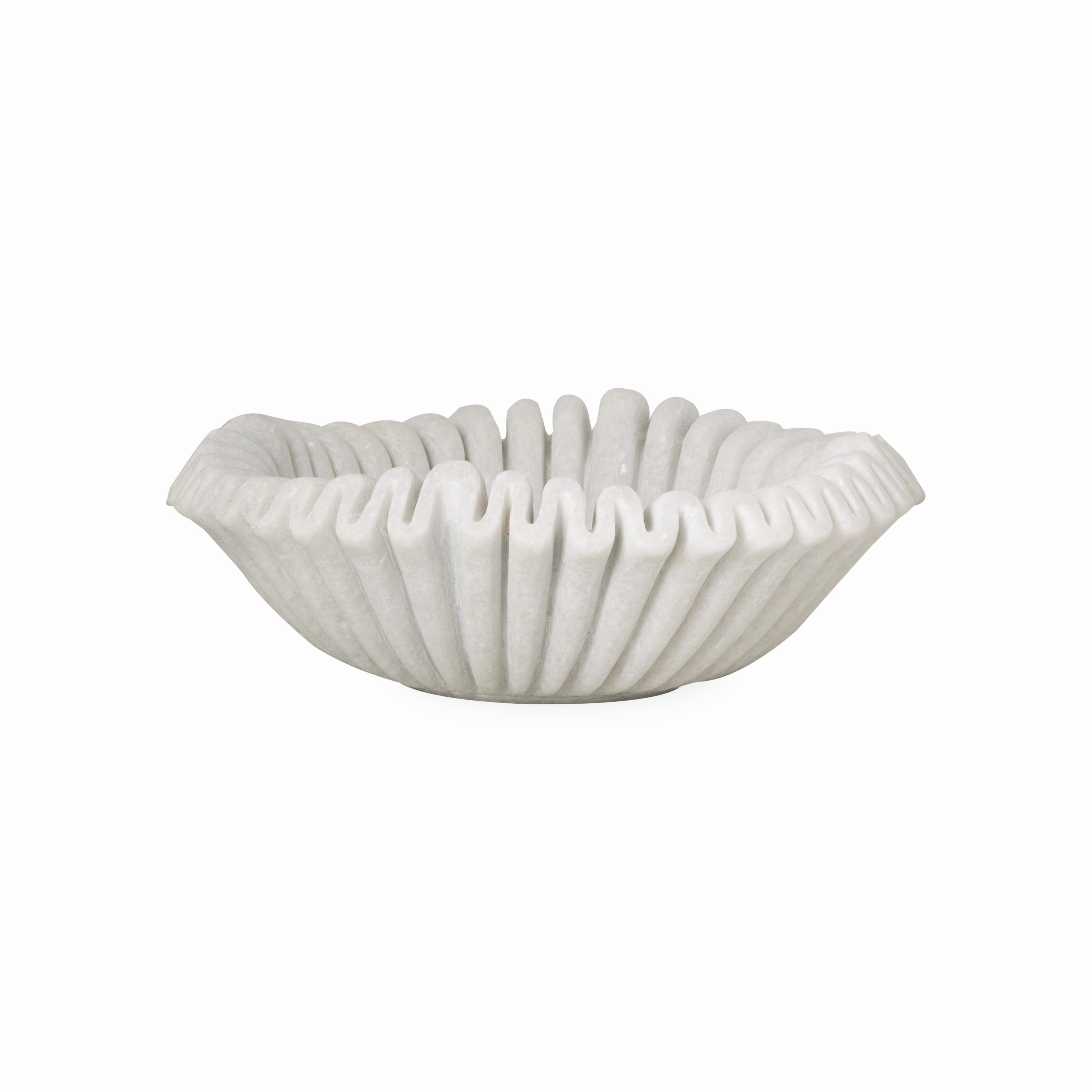 Marble Ruffle Bowl