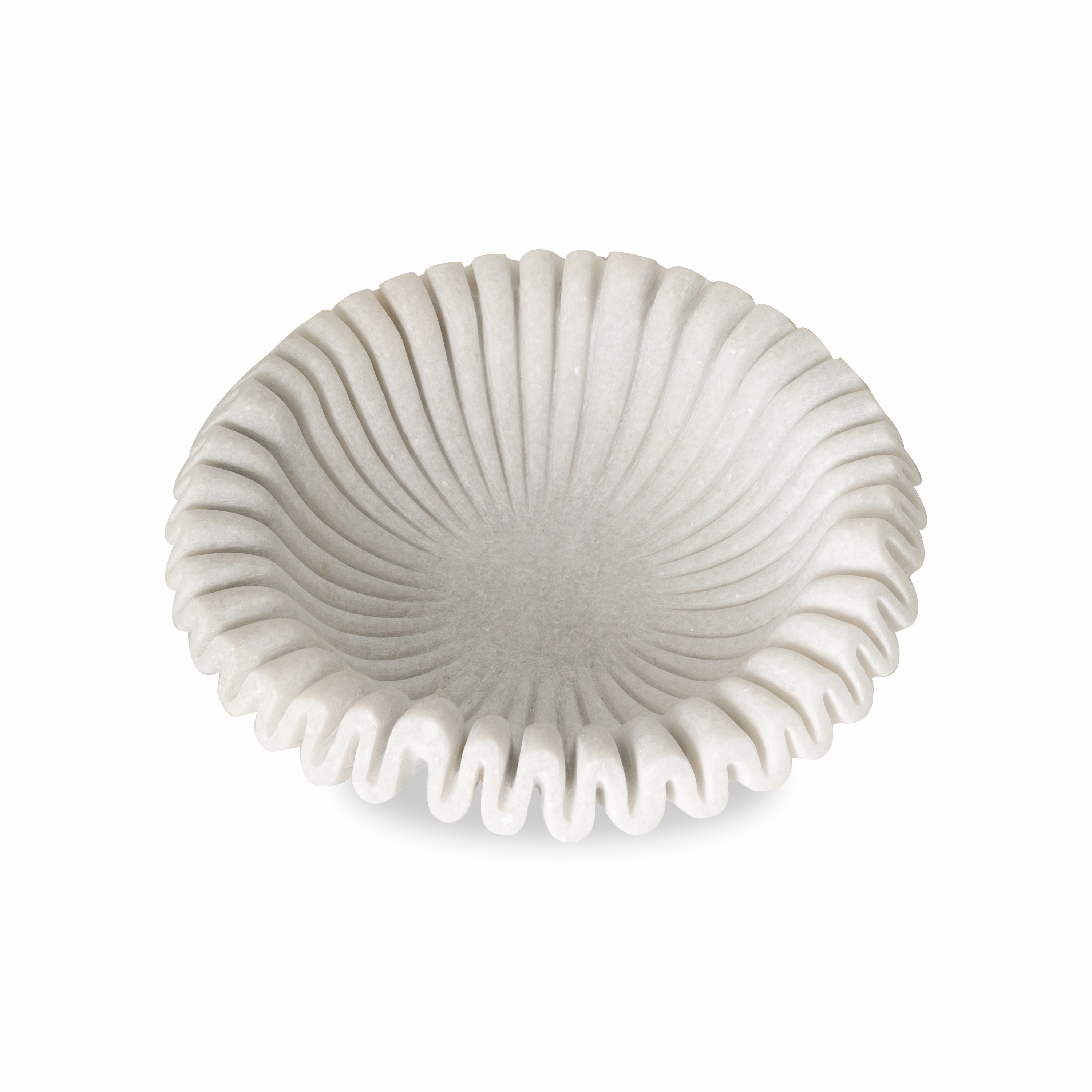 Marble Ruffle Bowl