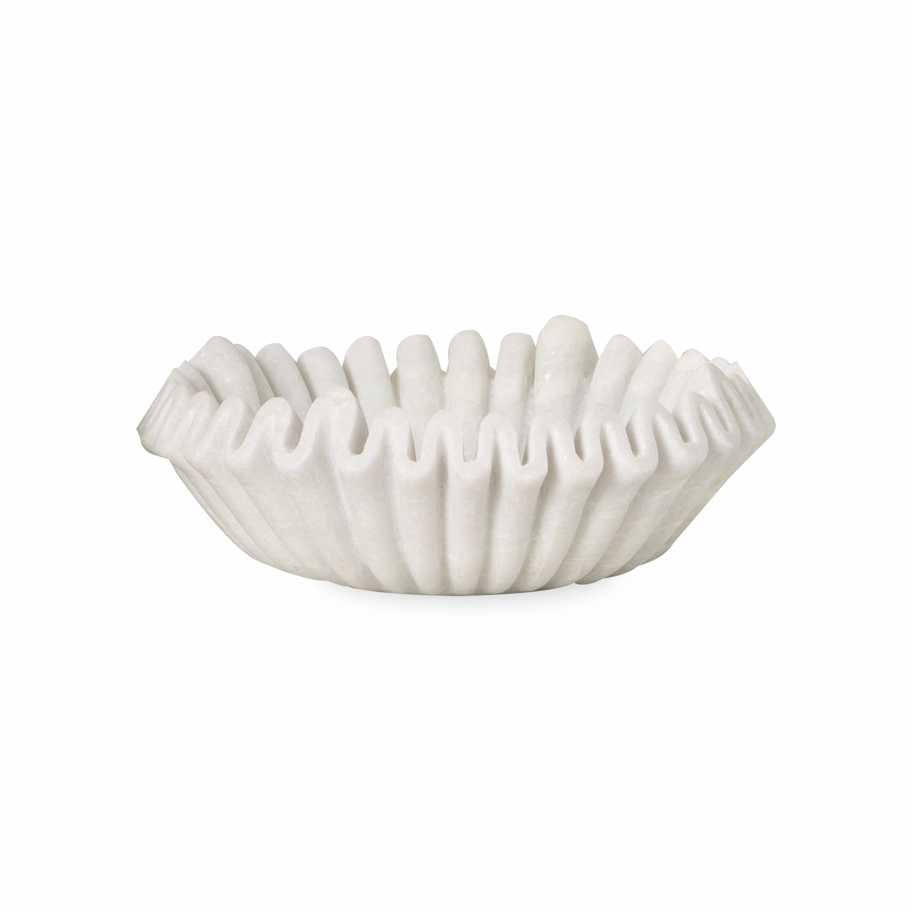 Marble Ruffle Bowl