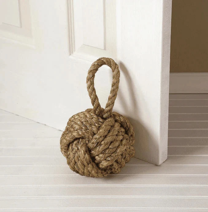 Marseille Knot Nautical Jute Door Stopper