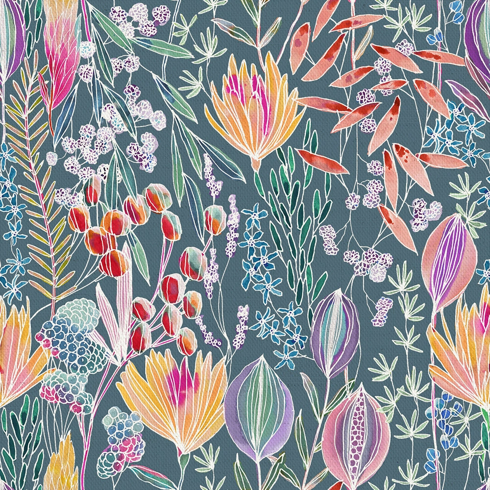 Masina Printed Cotton Fabric (By The Metre) Papaya elegant table cloth  