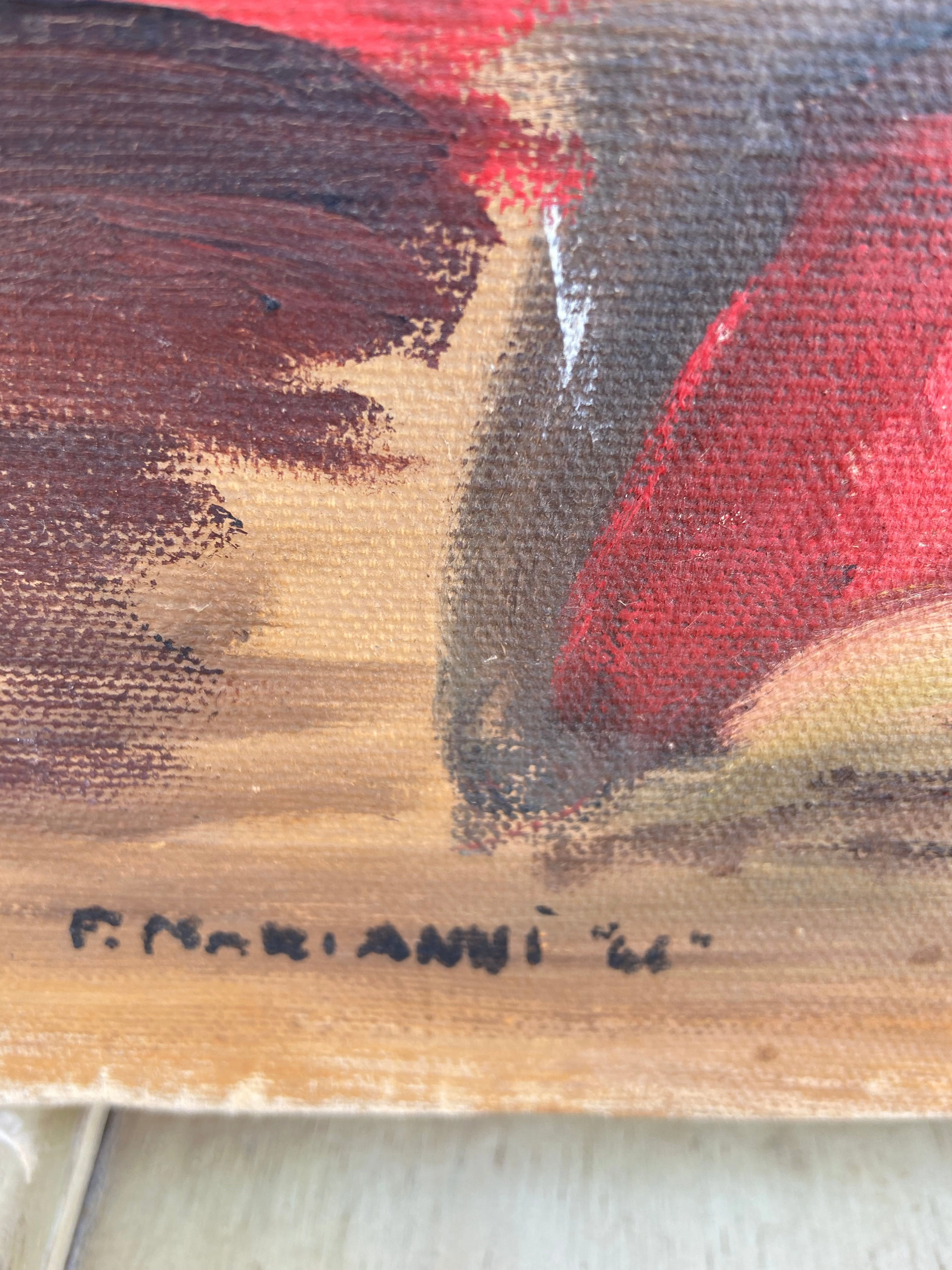 MATADOR OIL PAINTING SIGNED BY F. MARIANNI '66