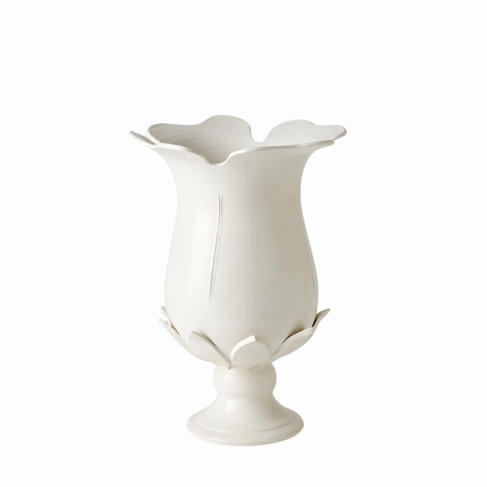 Matte White Blossom Vases