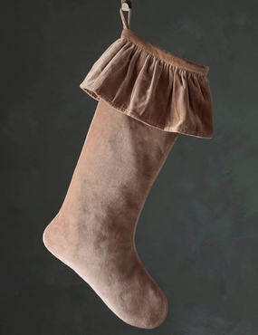 Mauree Velvet Stocking decorative tabletop item