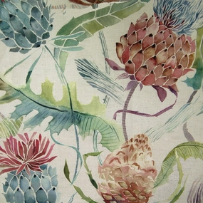 Meadwell Printed Cotton Fabric (By The Metre) Pomegranate elegant table cloth  