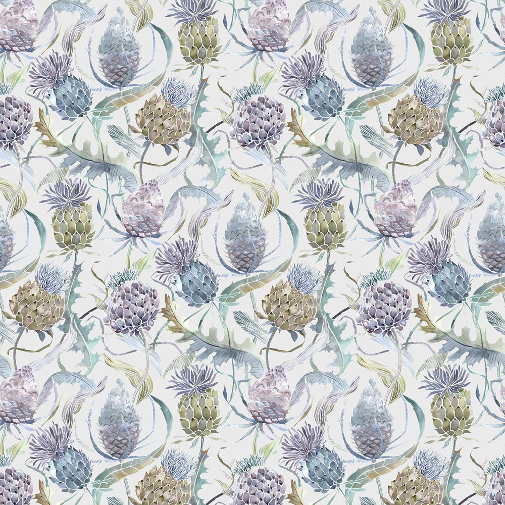 Meadwell Printed Velvet Fabric (By The Metre) Periwinkle