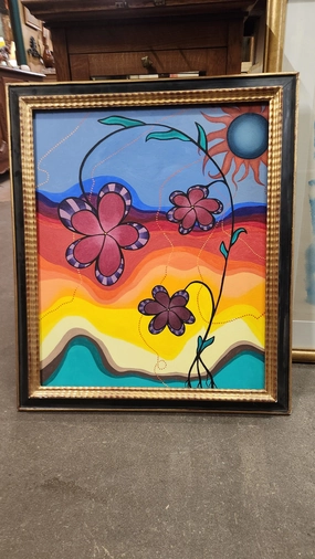 MEDIUM AMELIA SHIPMAN ABSTRACT PAINTING classic mural painting