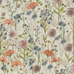 Medmerry Printed Cotton Fabric (By The Metre) Apricot elegant table cloth  