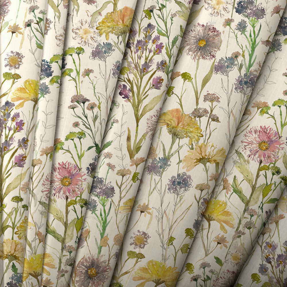 Medmerry Printed Cotton Fabric (By The Metre) Linen