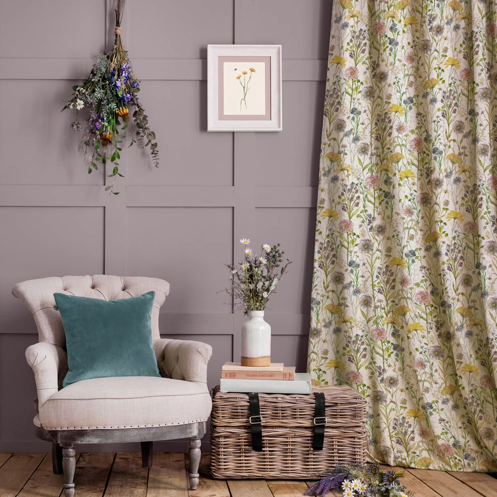Medmerry Printed Cotton Fabric (By The Metre) Linen