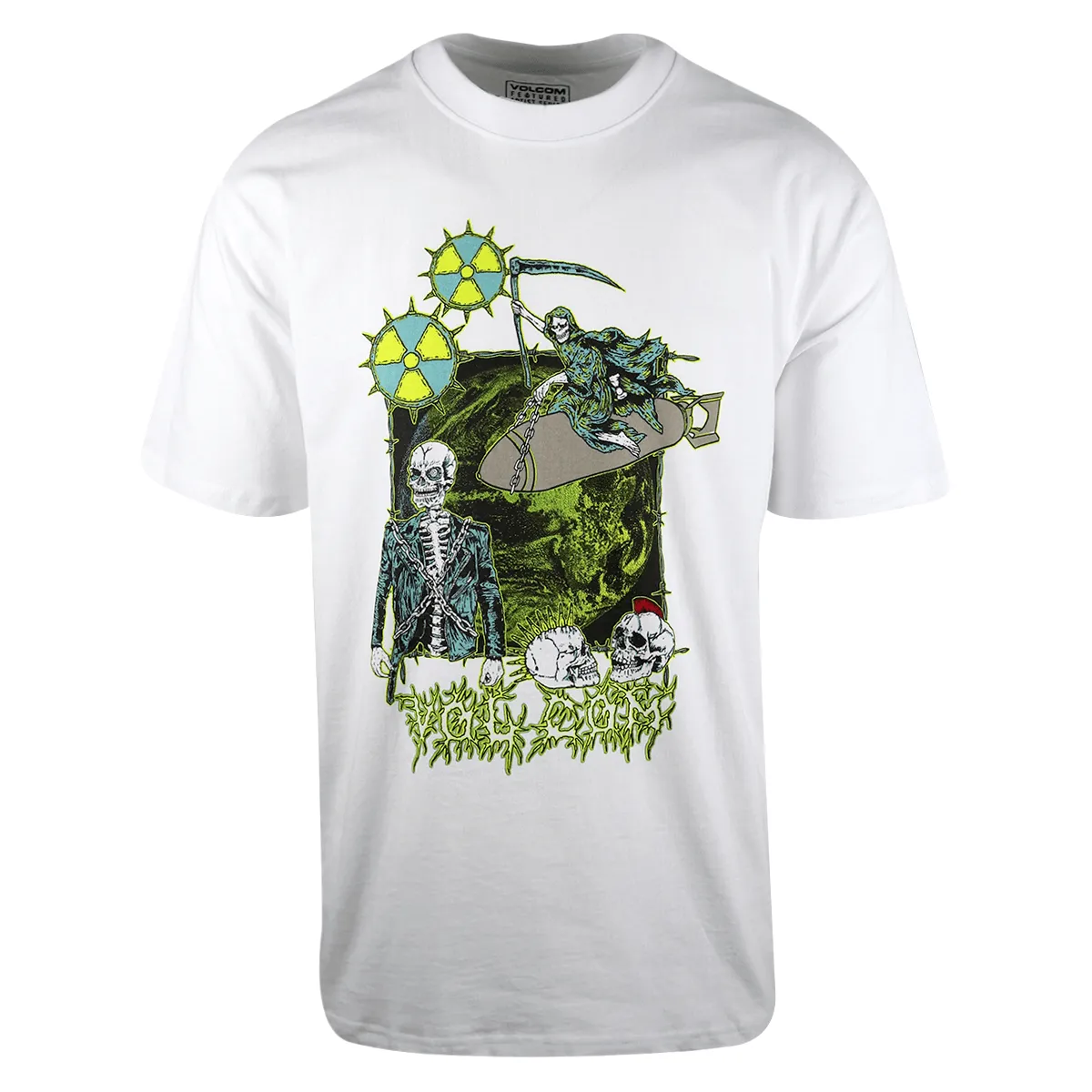 Herren 3er Pack T-Shirts Baumwolle Kurzarm T-Shirts - Größe Small & Extra-Small Kleidung_volcom