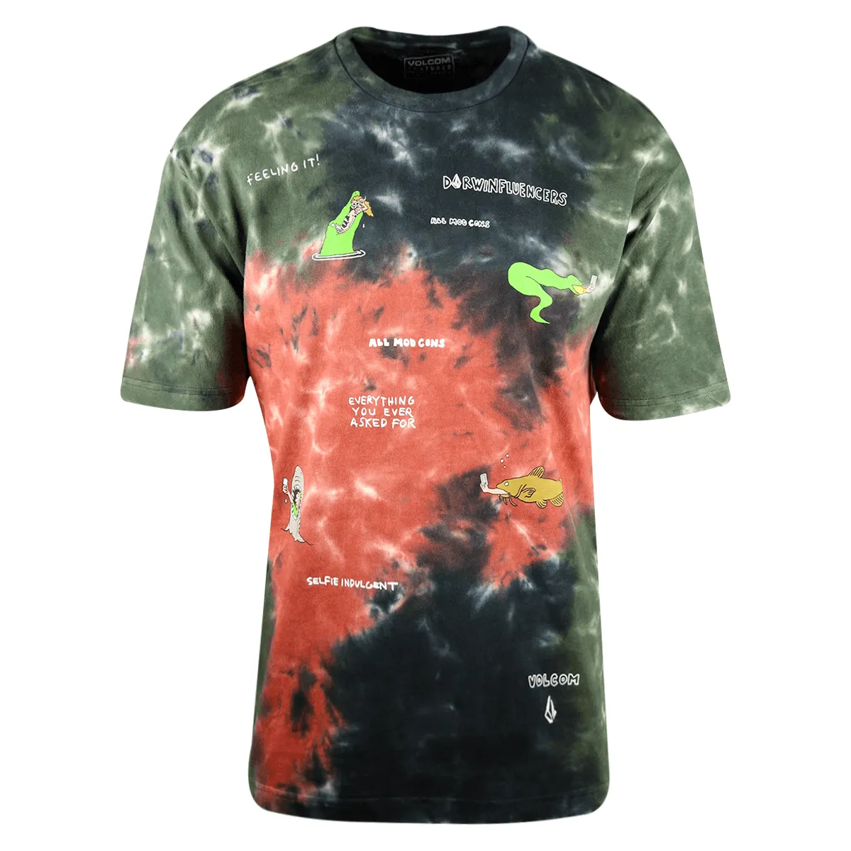 Herren 3er Pack T-Shirts Baumwolle Kurzarm T-Shirts - Größe Small & Extra-Small Kleidung_volcom