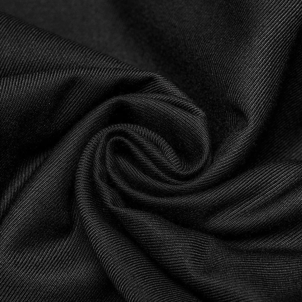 Herren-Punk-Hose mit großen Taschen und Totenkopf-Motiv