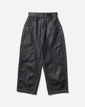 Herren Retro Baggy Jeanshose Dunkelblau
