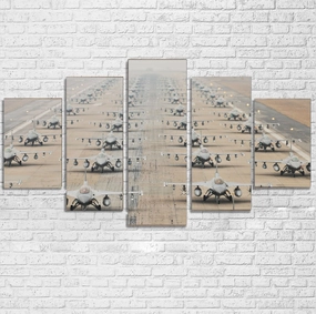 Military Jets Printed Multiple Canvas Poster canvas mural art