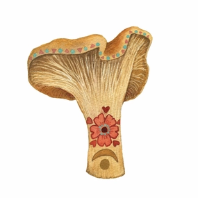 Mineral Mushroom: Citrine - Art Print framed wall decor