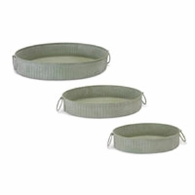 Mint Green Round Metal Trays ( Multiple Sizes ) interior room decor