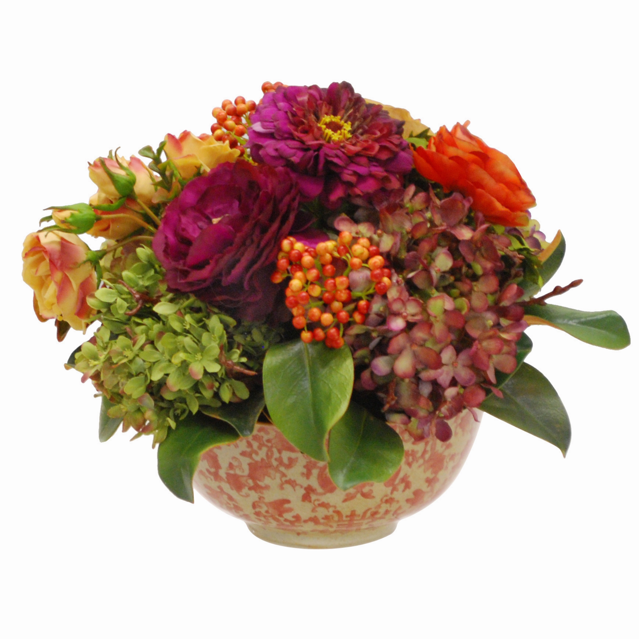 Mixed Floral Arrangement in Bowl home display ornament