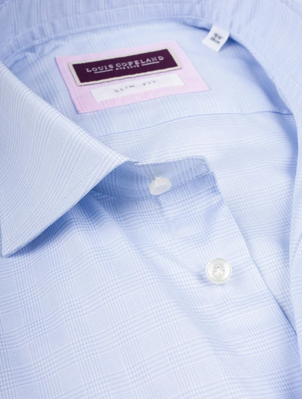 Montana Slim Fit Check Hemd Blau