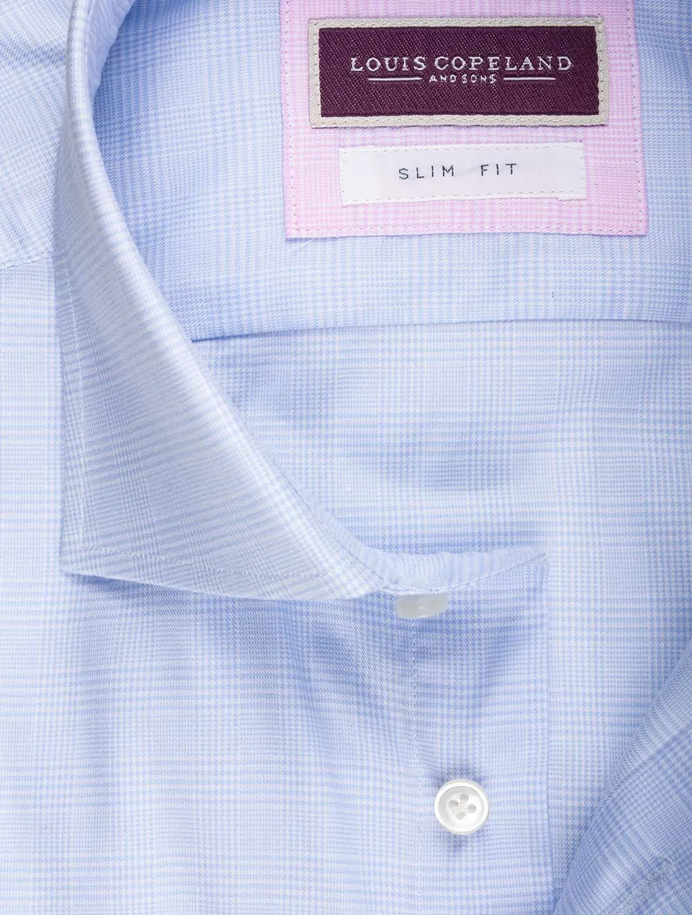 Montana Slim Fit Check Hemd Blau
