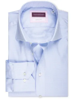 Montana Slim Fit Check Hemd Blau