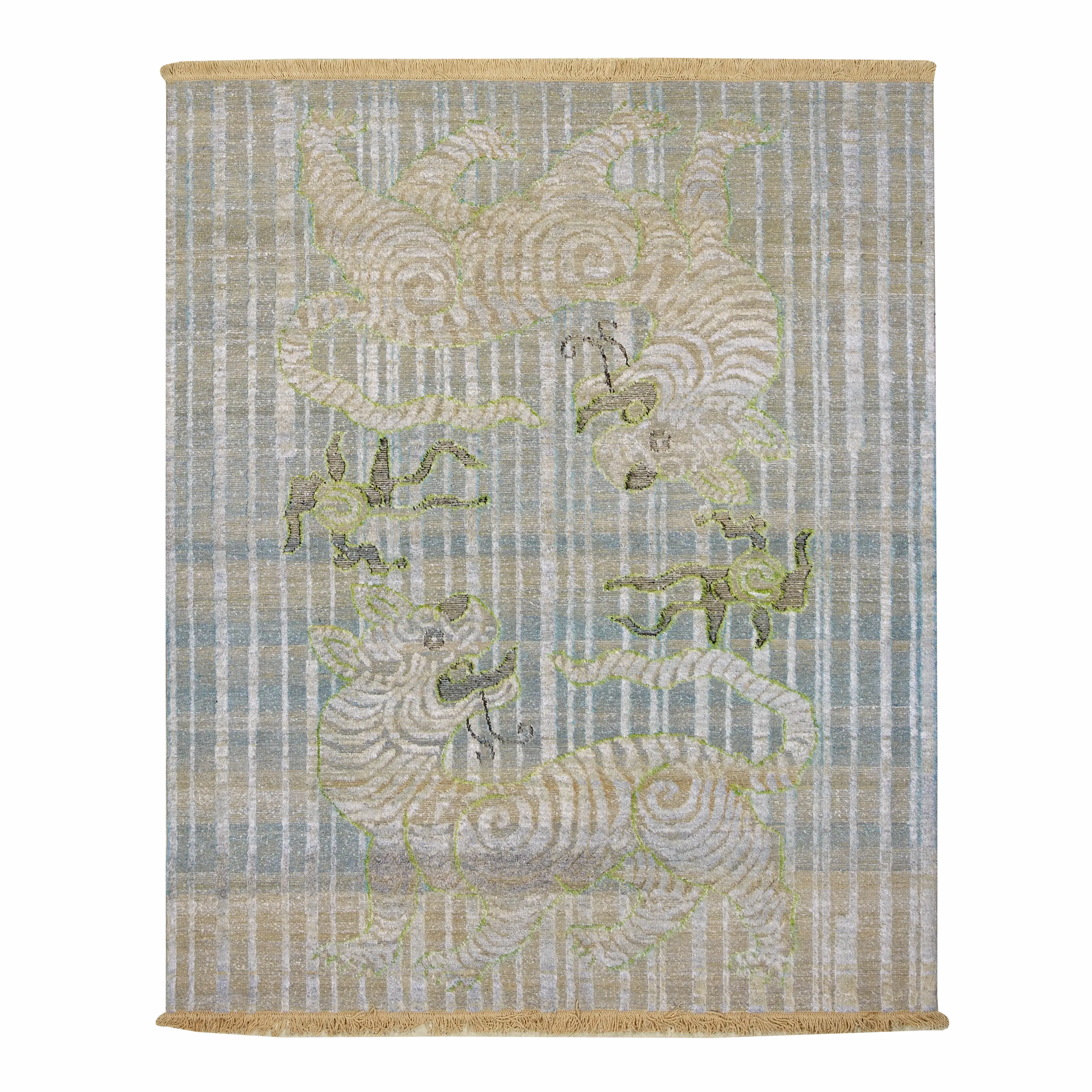 Moroccan Dd-318 Grey minimalist everyday rug