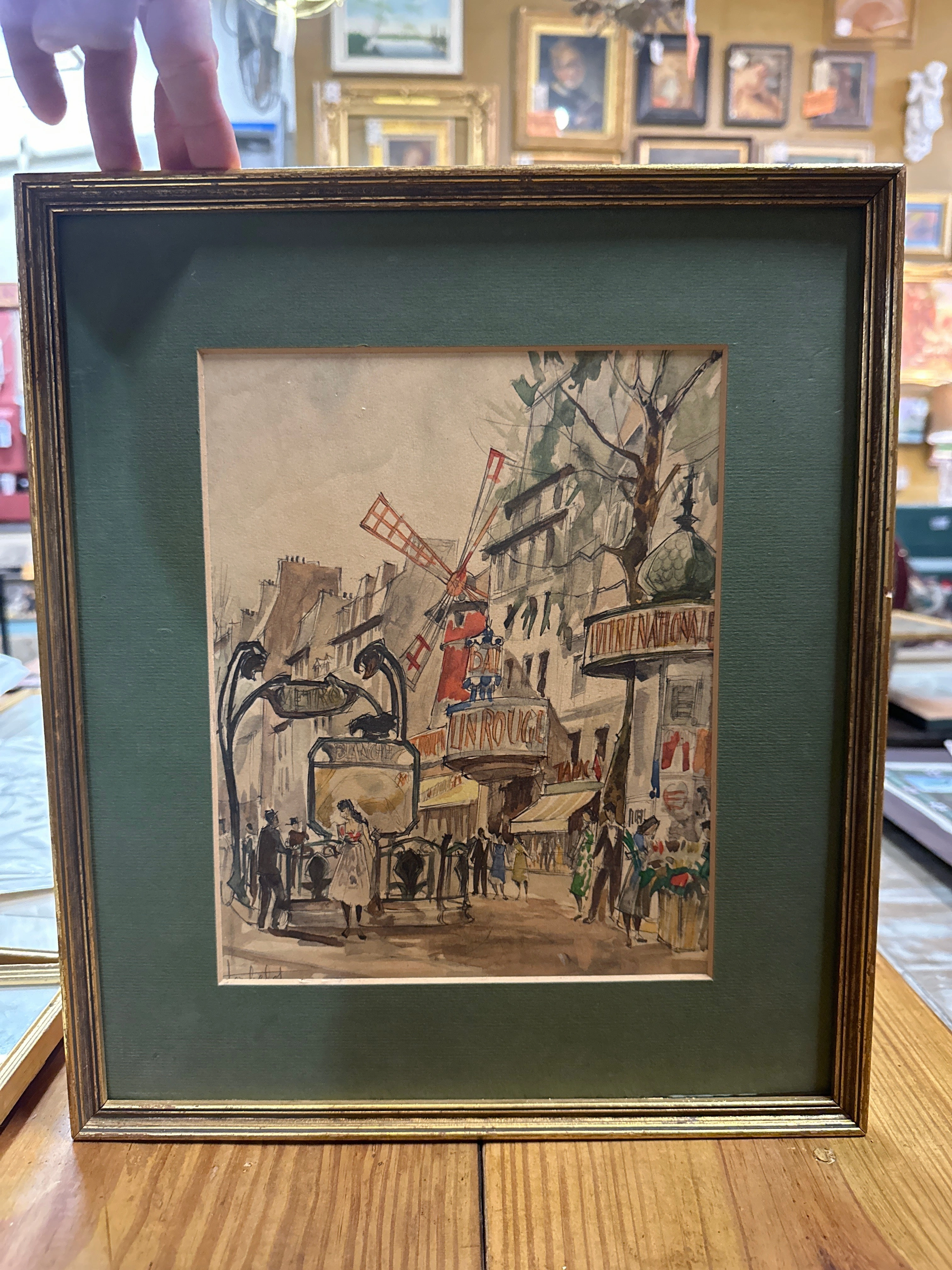 MOULIN ROUGE WATERCOLOR classic mural painting