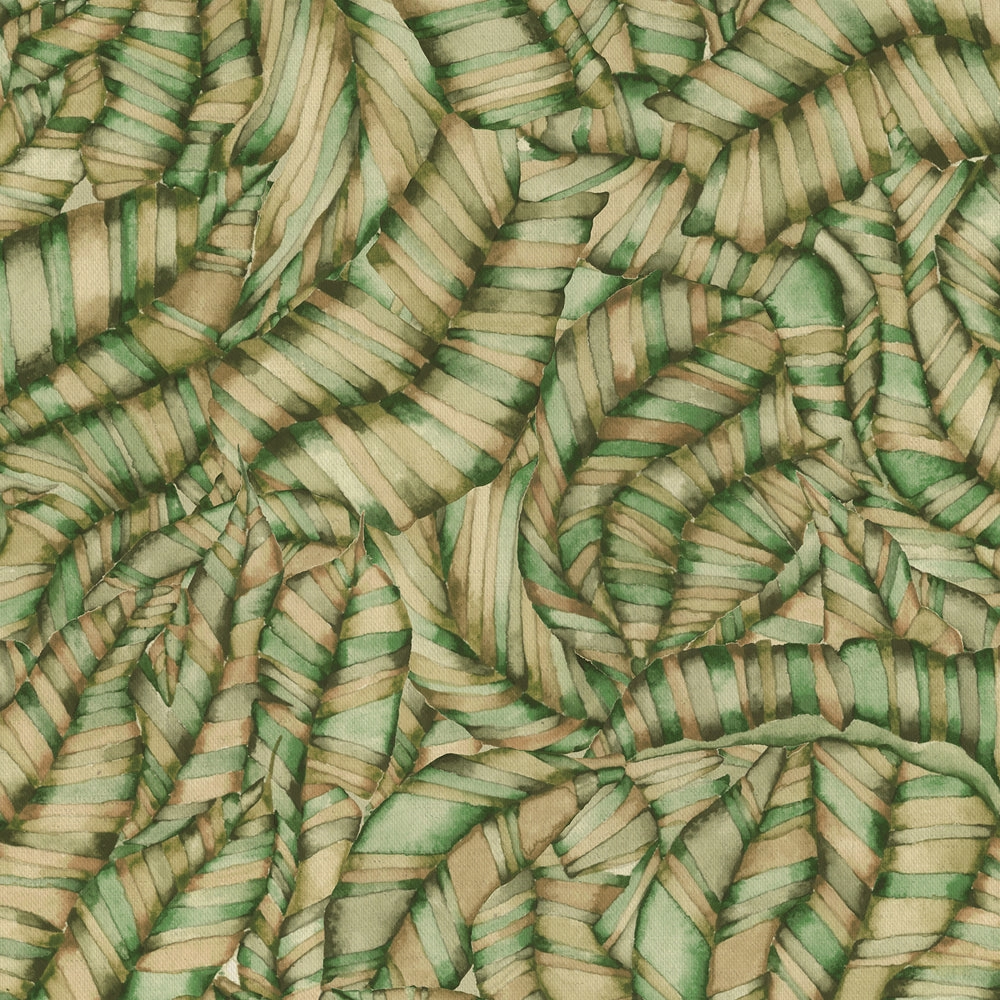 Musa Printed Cotton Fabric Kiwi elegant table cloth  