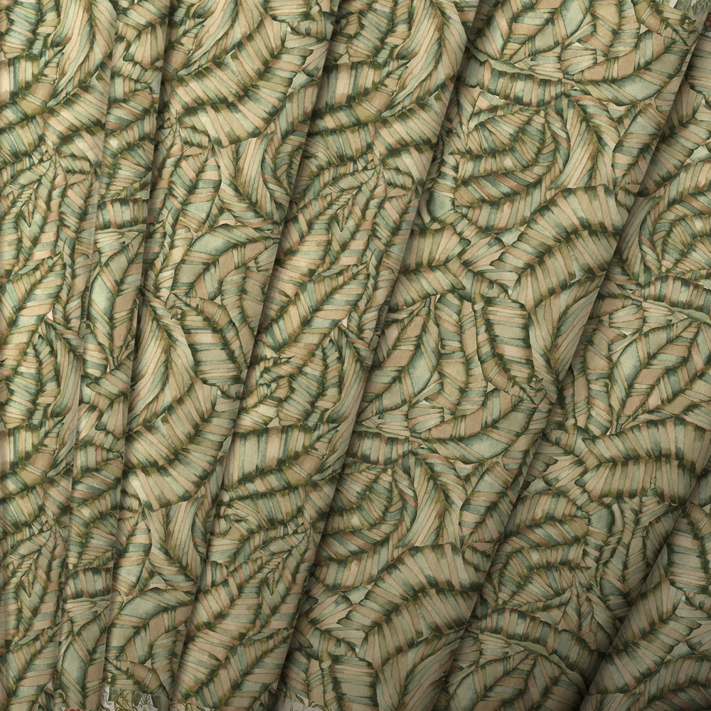Musa Printed Cotton Fabric Kiwi