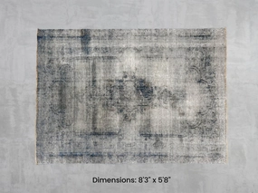 Namaste Rug -  Beige/Blue 8'3" x 5'8" modern fashion carpet