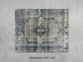Namaste Rug -  Blue 10'4" x 8'3" modern fashion carpet