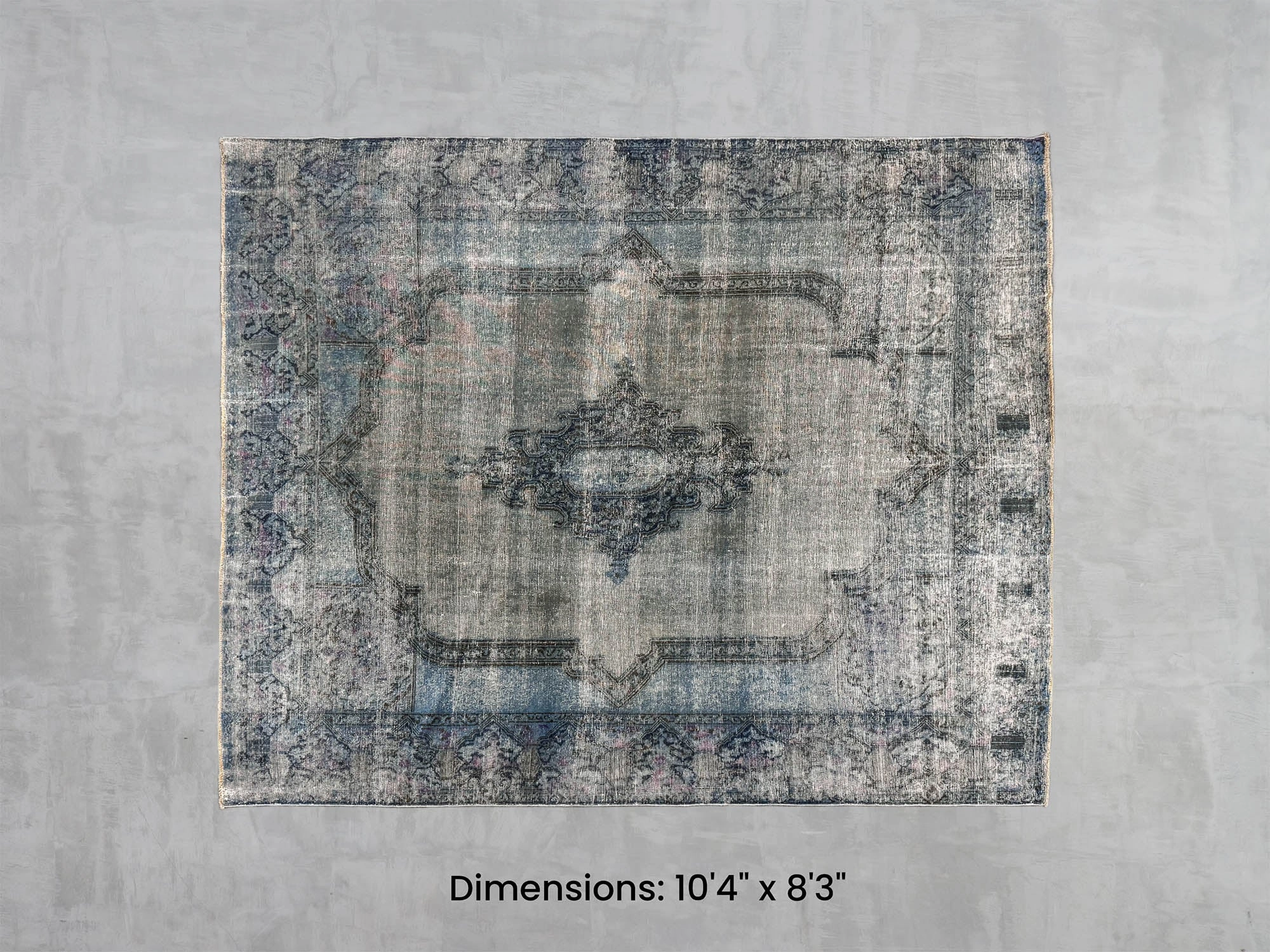 Namaste Rug -  Blue 10'4" x 8'3" modern fashion carpet