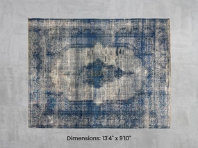 Namaste Rug -  Blue 13'4" x 9'10" modern fashion carpet