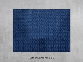 Namaste Rug -  Blue 7'9" x 5'8" modern fashion carpet