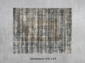 Namaste Rug -  Blue/Brown 12'6" x 9'3" modern fashion carpet