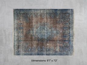 Namaste Rug -  Blue/Brown 9'7" x 7'2" modern fashion carpet