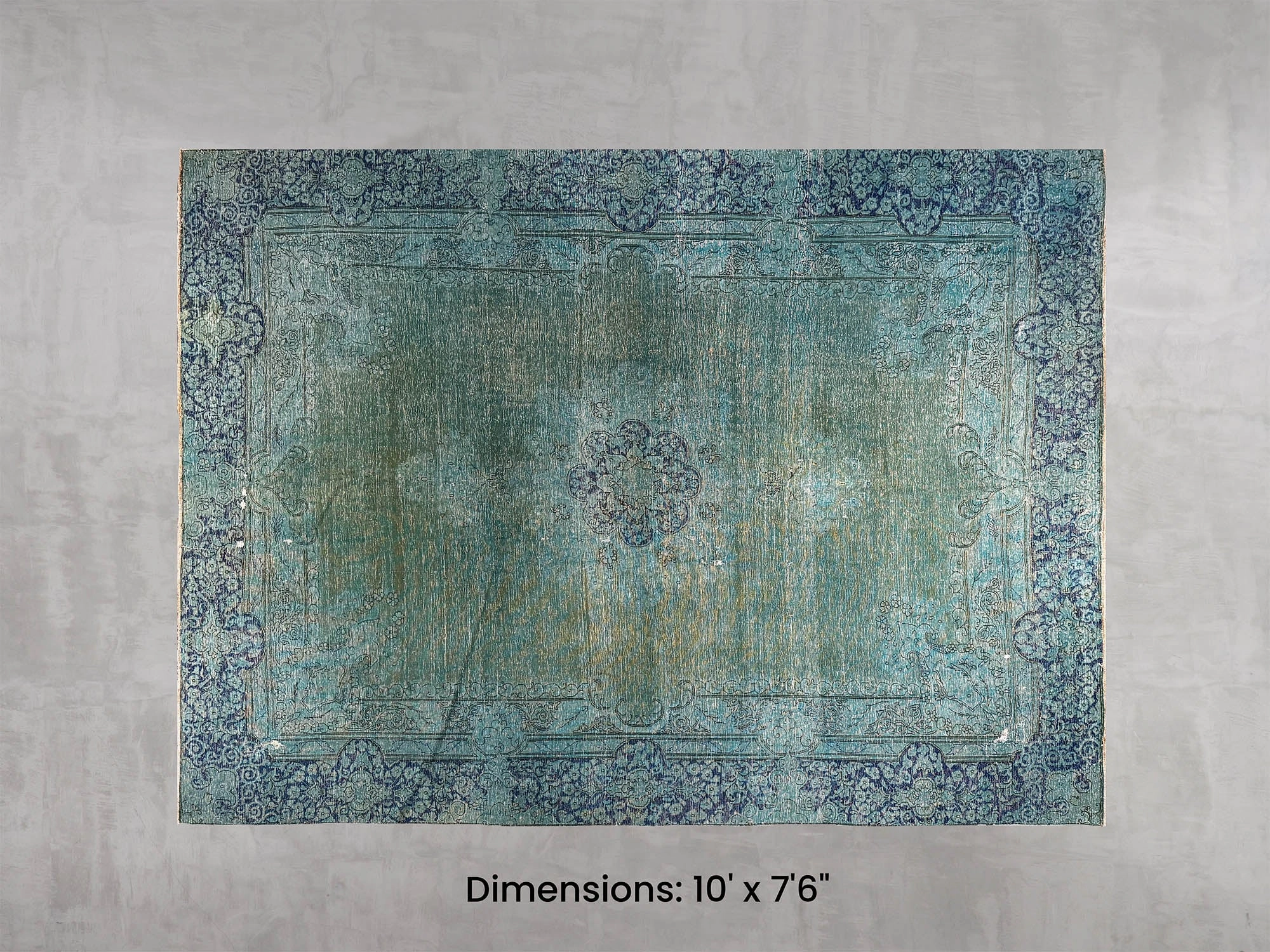 Namaste Rug -  Blue/Green 10' x 7'6" modern fashion carpet