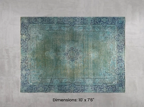Namaste Rug -  Blue/Green 10' x 7'6" modern fashion carpet