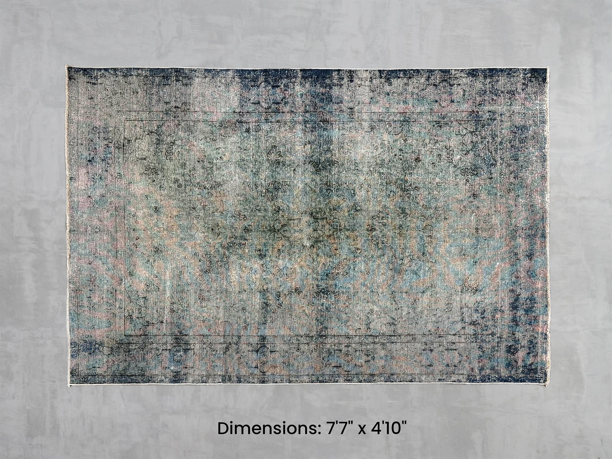 Namaste Rug -  Blue/Green 7'7" x 4'10" modern fashion carpet