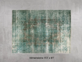 Namaste Rug -  Cyan 11'3" x 8'1" modern fashion carpet