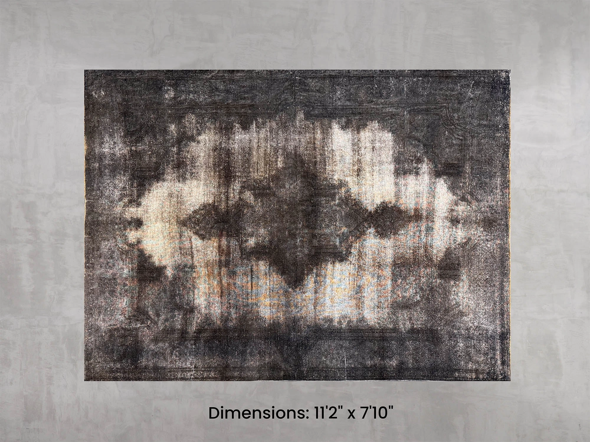 Namaste Rug -  Dark Grey 11'2" x 7'10" modern fashion carpet