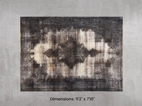 Namaste Rug -  Dark Grey 11'2" x 7'10" modern fashion carpet
