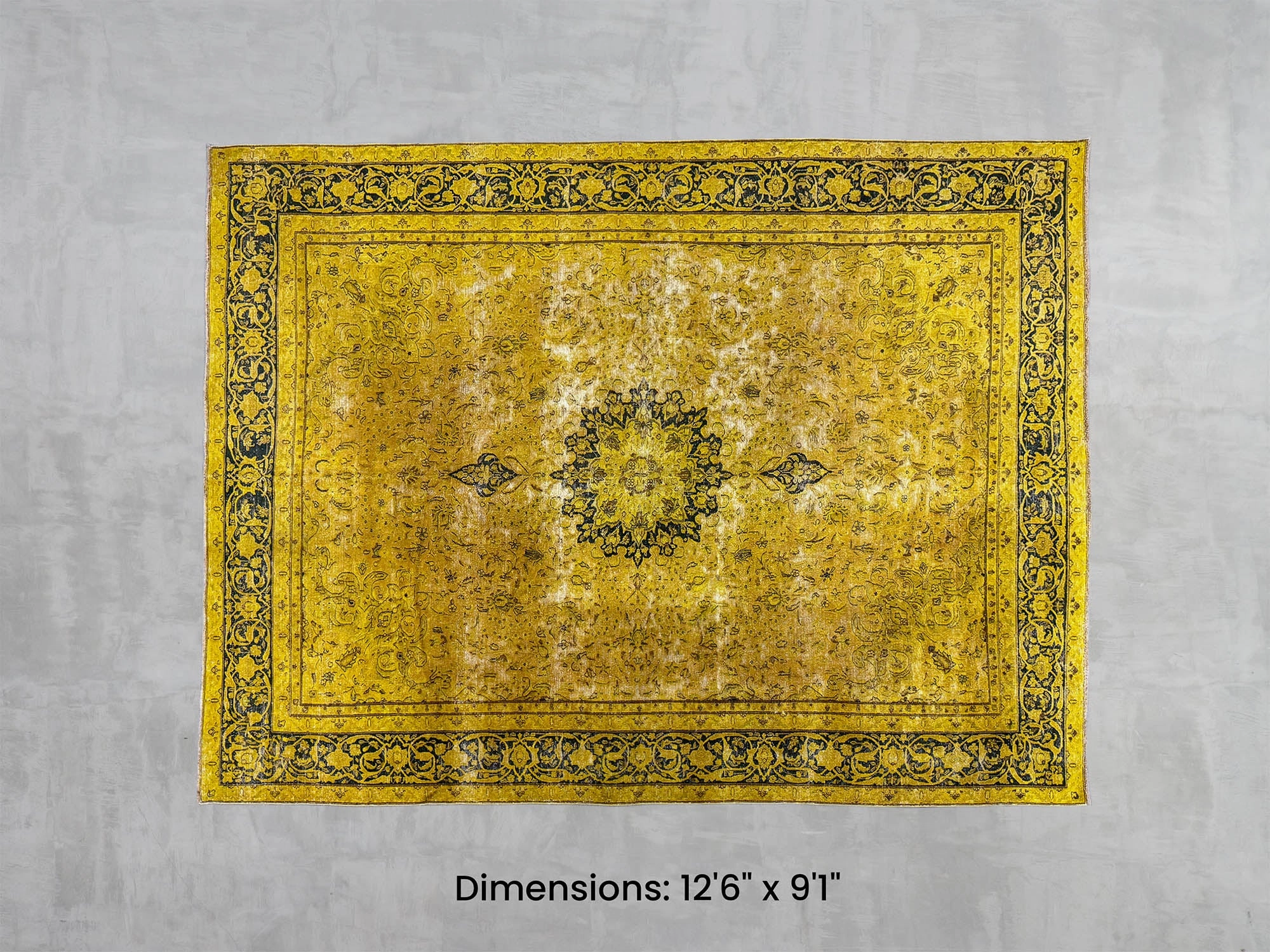 Namaste Rug -  Gold 12'6" x 9'1" modern fashion carpet