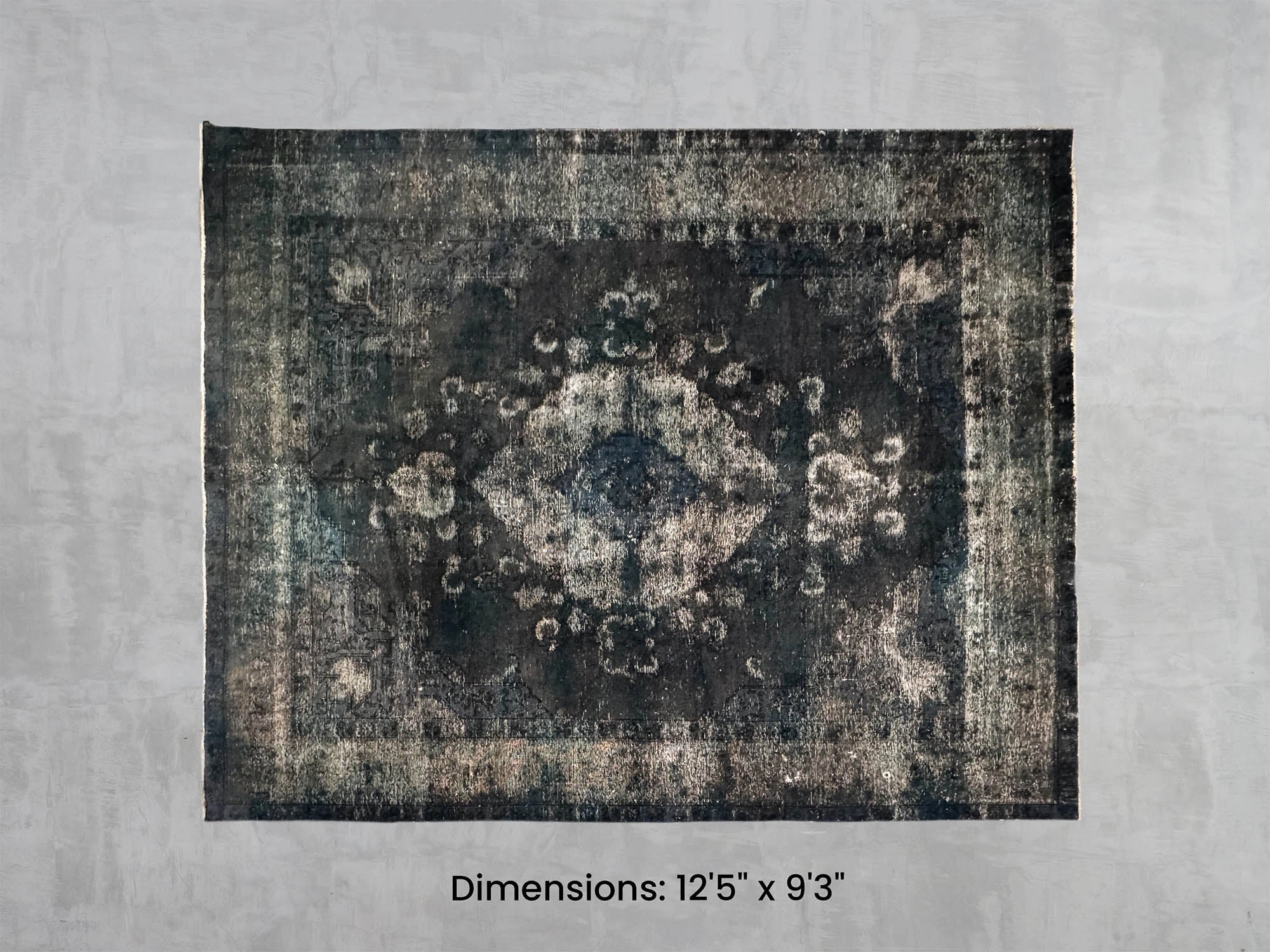 Namaste Rug -  Green/Brown 12'5" x 9'3" modern fashion carpet